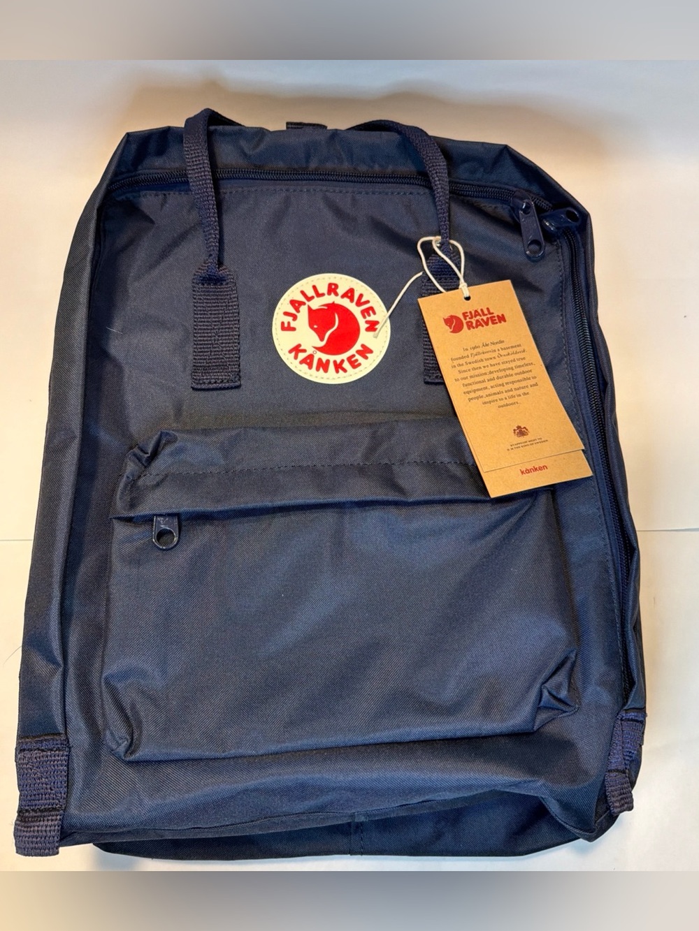 New Fjallraven Kanken Navy Blue Backpack 23510  Unisex 16L 14”x10” Authentic